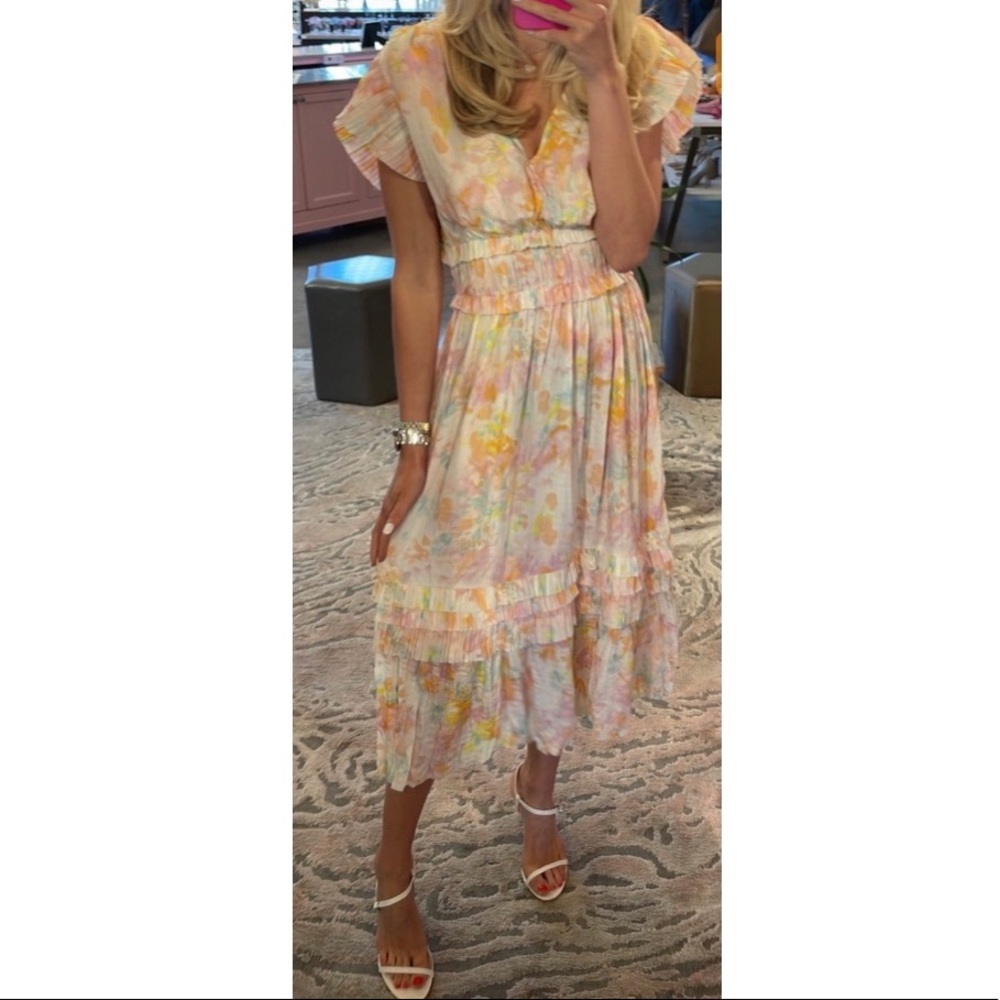 Watercolor Midi Dress